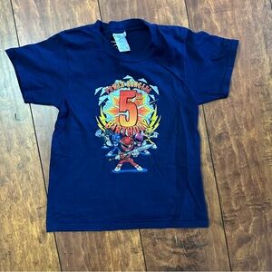 Power Ranger Navy 5th Birthday Tee - XS (5-6)
